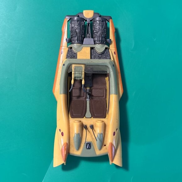 Star Wars Attack of The Clones Anakin Skywalker Yellow Coruscant Speeder Hasbro - Picture 2 of 6